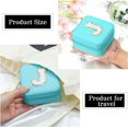 thumbnail image 4 of LAICAIW Travel Jewelry Case for Women Girls, A Initial Travel Jewelry Case | Small Jewelry Travel Case | Personalized Travel Mini Jewelry Case |Travel Jewelry Case Small Jewelry Case-Blue, 4 of 7
