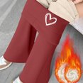 thumbnail image 2 of Sherpa Lined Leggings Women Tummy Control Stretch Soft Yoga Pants High Waisted Casual Pants Winter Thick Warm Tights Wine XXL, 2 of 7