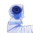 thumbnail image 1 of Borde de Organza Plisado con Volantes de 5.5" x 11 Yardas, Cinta de Encaje Plisado Iridiscente para Manualidades de DIY, Vestido, Ropa, Regalo de Boda, Decoración del Hogar, Azul Zafiro, 1 of 6