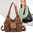 thumbnail image 2 of Bolsos de lujo para mujer, bolsos de diseñador cruzados de gran capacidad, bolsos de hombro para mujer, bolsos de mensajero de cuero suave de marca de moda para mujer, 2 of 5