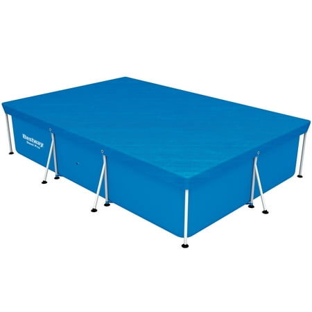 Bestway Safety Cover for the 118 x 79 x 26 Inch Rectangular Steel Pro Frame (Best Way To Fold A Wrap)