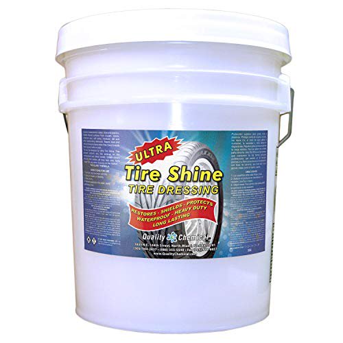 Quality Chemical Ultra Tire Shine Solvent-Based Tire Dressing - Best Tire Shine - Cover All Tire Shine for an Extreme Tire Shine - 5 Gallon Pail - 640 oz (Pack of 1)