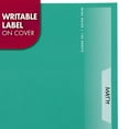 thumbnail image 2 of Mead Spiral Notebook, 3 Subject, Wide Ruled, 8 1/2" x 11", Green (930032FB-WMT), 2 of 6