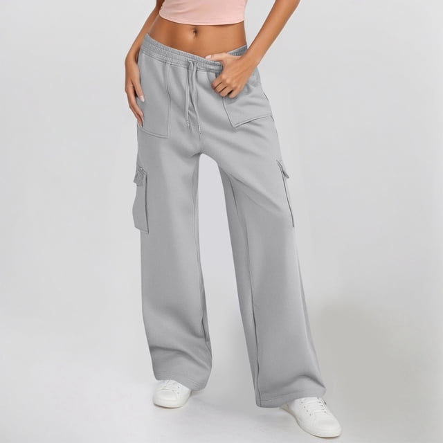 WILLBEST Pantalones Casuales elegantes para Mujer, Tallas Grandes, Holgados, de Lino a Rayas, Largos, para Comodidad y Moda Diaria. Extra Grande