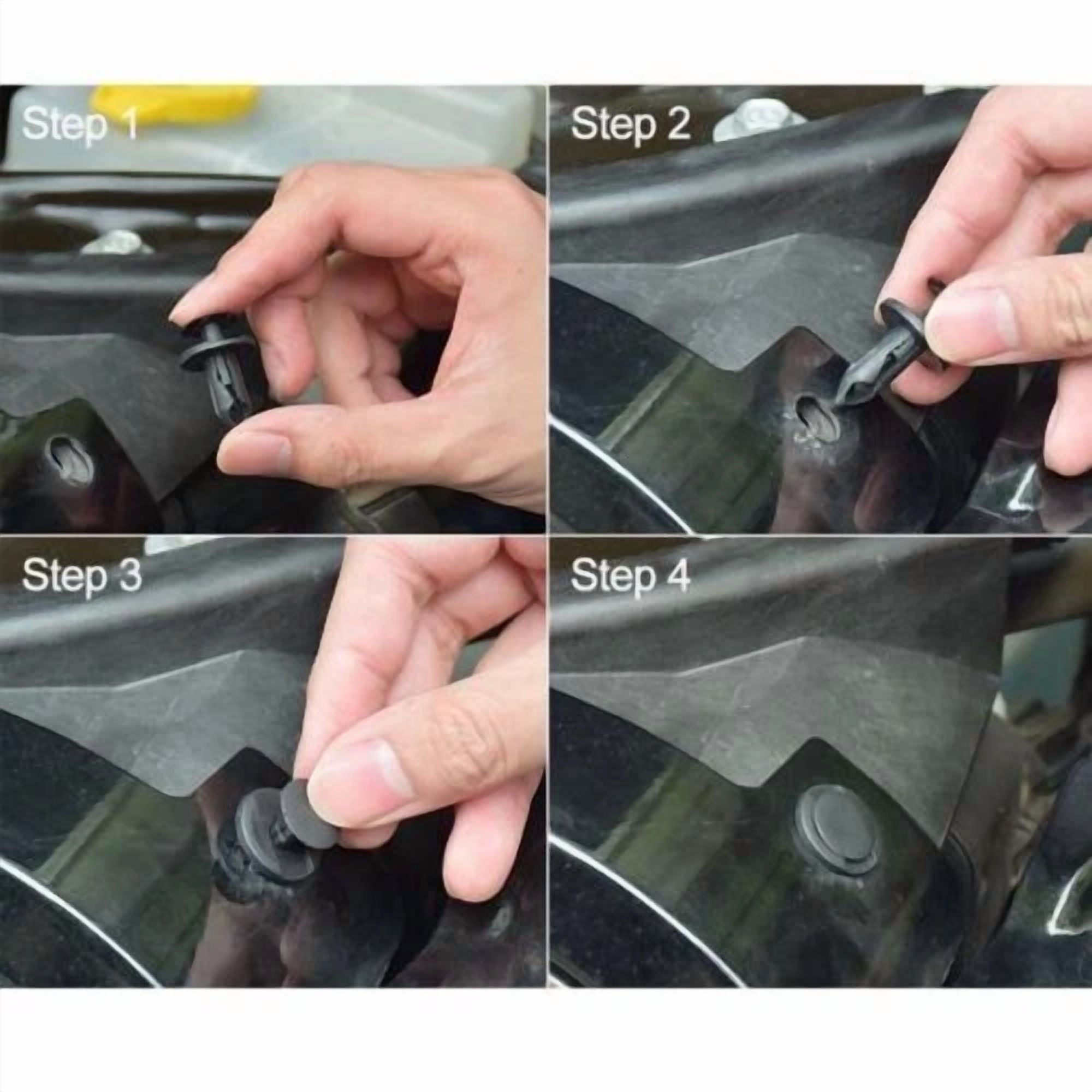 PRIME- 40Pcs Car Body Bumper Rivet Retainer Molding Push Pin Clips Trim Accessories