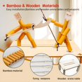 thumbnail image 6 of Bamboo Battle Robots Toy Set – 8-in-1 DIY Fighting Arena Kit with 2 Pull-Control Bamboo Men, Weapons, Balloons, Stickers, and Wooden Stage – STEM Game Gift for Kids & Family, 6 of 6