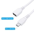 thumbnail image 3 of Unique Bargains Micro-USB Extension Cable with ON/Off Switch Female to Male Extension Power Cords Adapter White, 3 of 5