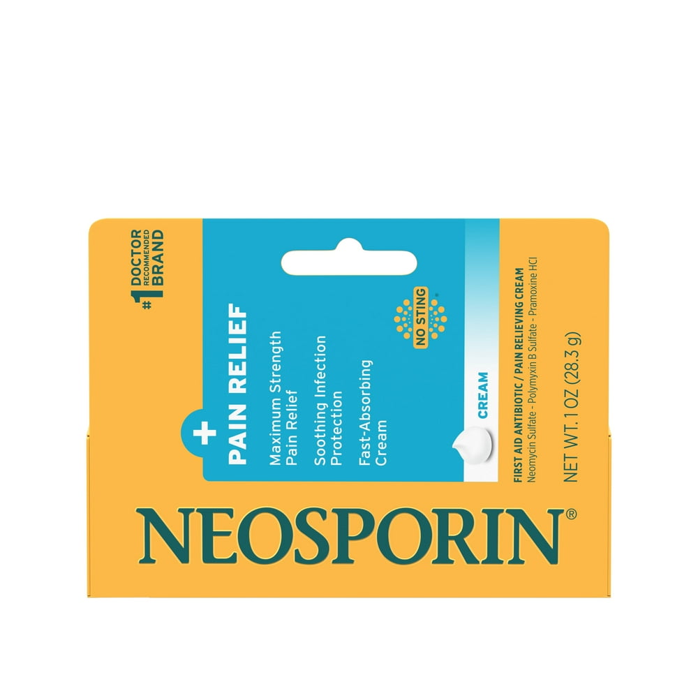 Neosporin + Pain Relief Dual Action Cream, 1 Oz
