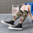 thumbnail image 5 of Honeii Alcohol Bottles Print Long Socks,Novelty Design Socks Gift for Men and Women,Crew Socks,Calf Socks, 5 of 6