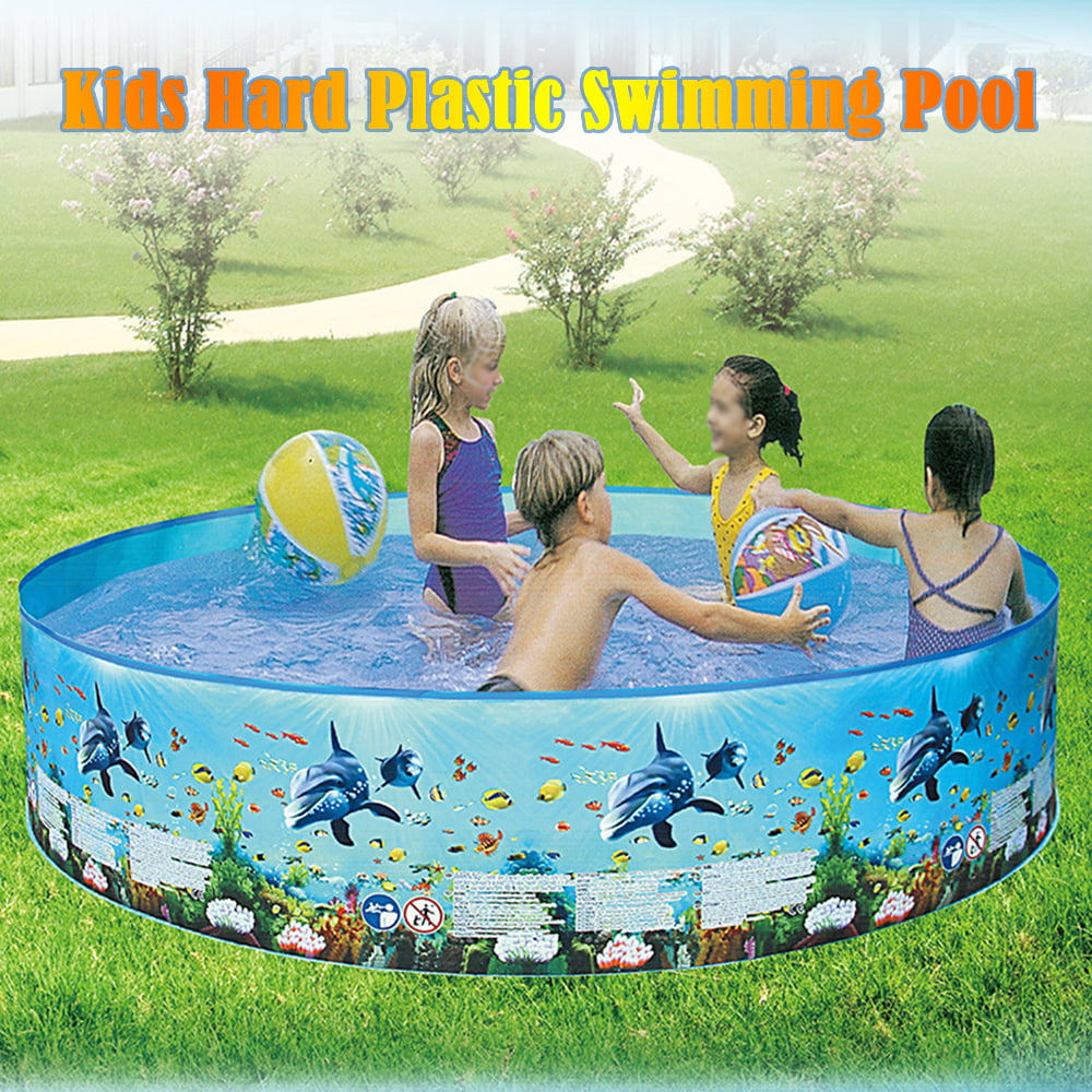 Swimming Pool Non Inflatable Entertainment Cute Cartoon Round Portable Foldable 