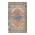 thumbnail image 3 of Unique Loom Chenille Jute Collection Area Rug - Rambagh (5' 3" x 8' Rectangle Orange Yellow/Ivory), 3 of 6