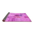 thumbnail image 2 of Ahgly Company Indoor Round Patchwork Pink Transitional Area Rugs, 3' Round, 2 of 4