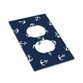thumbnail image 3 of Kll Nautical Themed Simple Anchors Wall Plate,Gloss Finish,Standard Size 1 - 5" X 3", Polycarbonate Thermoplastic,Electric Receptacle Plug Covers, 3 of 8