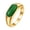 Gold Green, variant on Women's Stainless Steel 8mm Simple Vintage Thin Square Synthetic Turquoise Gemstone Stacking Signet Pinky Ring Silver Blue Size 7