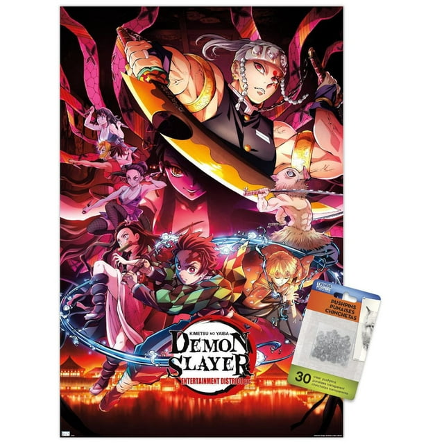 Demon Slayer - Key Visual 1 Wall Poster, 22.375" x 34"