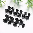 thumbnail image 3 of Laklulu JewelryWe Schmuck 5 Paare Ohrstecker Set, Edelstahl flache runde poliert Ohrringe Ohr-Schmuck für Damen & Herren, Plata/Oro/Rosegold/Negro, Durchmesser 4,5,6,7,8mm, 3 of 6