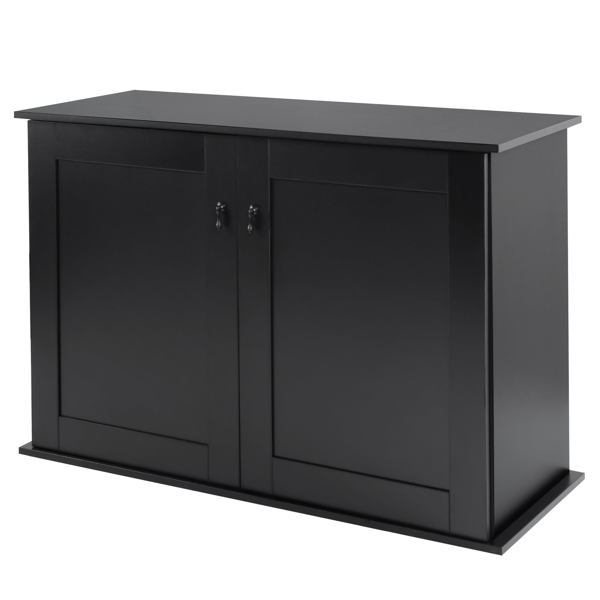 REPTI ZOO Storage Wooden Cabinet Terrarium Stand 48 x 18 x 30 Black