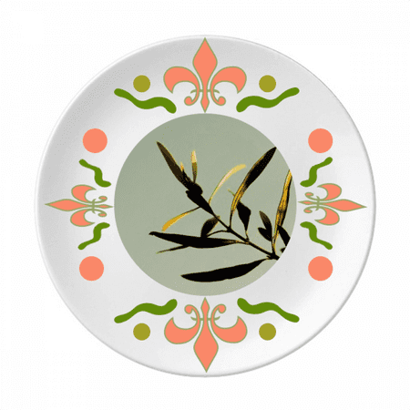 

Nature Picture Simpol Flower Ceramics Plate Tableware Dinner Dish