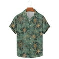 thumbnail image 2 of AHTJRT Stylish Men's Camouflage Print Button Down Short Sleeve Shirt Multicolor M, 2 of 5