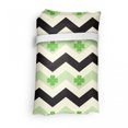 thumbnail image 4 of St. Patrick's Day Reusable Market Bag, Traditional Cultural Irish Clover Motifs on Chevron Zigzag Backdrop, Printed Foldable Bag for Shopping and Grocery Large Capacity, Multicolor, by Ambesonne, 4 of 4