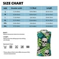 thumbnail image 6 of Daiia Skull and Palm Leaves Printed Men's Tank Tops,Casual Soft Sleeveless Gym Muscle Shirts Bodybuilding Tee-X-Large, 6 of 8