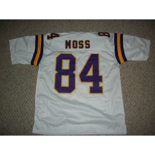Men's Mitchell & Ness Randy Moss White Minnesota Vikings Retired Player Name Number Mesh Top Size: Extra Large