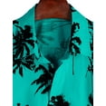 thumbnail image 2 of Mens 100% Cotton Hawaiian Shirts Button Down Short Sleeve Beach Shirts Summer Casual Aloha Shirts, 2 of 10