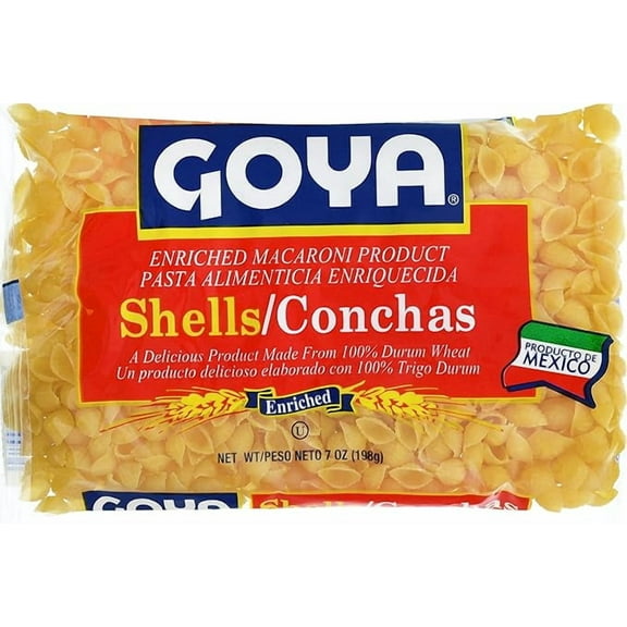 1x Goya Shells Enriched Macaroni Pasta, 7 Oz