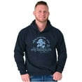 thumbnail image 4 of Michigan MI Great Lakes Life Smurfs Hoodie Sweatshirt Women Men Brisco Brands S, 4 of 5
