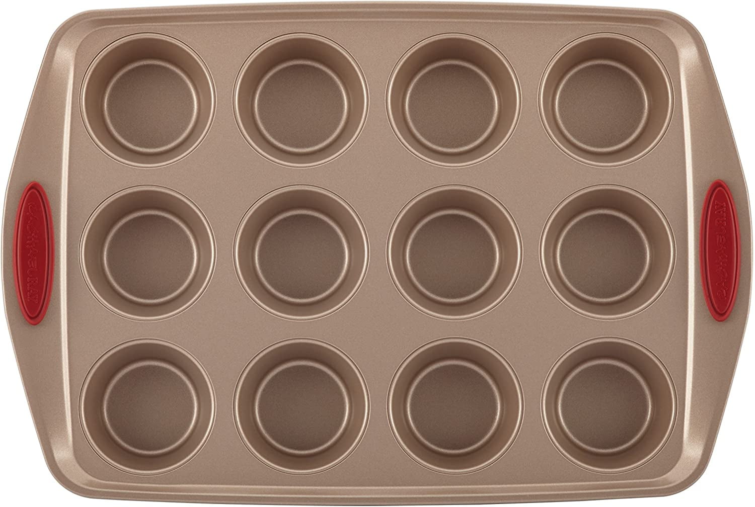 Rachael Ray Cucina Nonstick Bakeware Baking Pans Set, 10 Piece, Latte Brown  and Cranberry Red & Reviews
