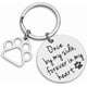 thumbnail image 1 of UBIUO Loss of Pet Memorial Keychain Dog Cat Remembrance Jewelry Pet Sympathy Gift Dog Remembrance for Women Men Once by My Side Forever in My Heart Ke, 1 of 4