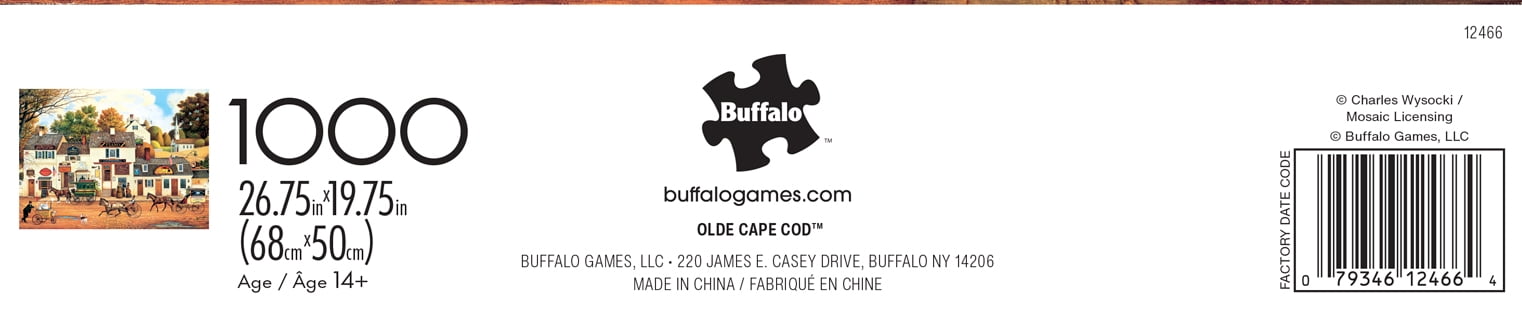 Buffalo Games 1000-Piece Silver Select Charles Wysocki Olde Cape Cod Interlocking Jigsaw Puzzle