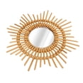 thumbnail image 1 of Wall Decor Rattan Mirror, Simple Star Shape Wall Mounted Rattan Mirror  For Living Room, 1 of 8