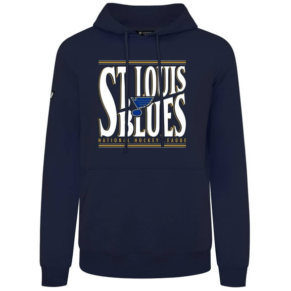 Men's Levelwear Navy St. Louis Blues Podium Powerhouse Pullover Hoodie