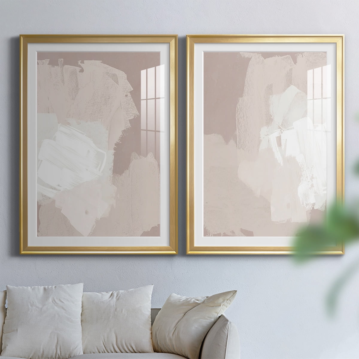 Wexford Home Cloud Slate I Premium Framed Print, 26.5" x 36.5" - Ready to Hang, Gold (Set of 2)