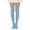 Light Blue, variant on Winter Warm Over the Knee Thigh High Long Boot Socks, Red