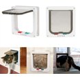 thumbnail image 2 of Porte pour Chat d'Intérieur, Porte pour Animaux Verrouillable à 4 Voies, Adaptée aux Chats et Petits Chiens, Porte Rabattable Intérieure/extérieure, Taille P, 2 of 8