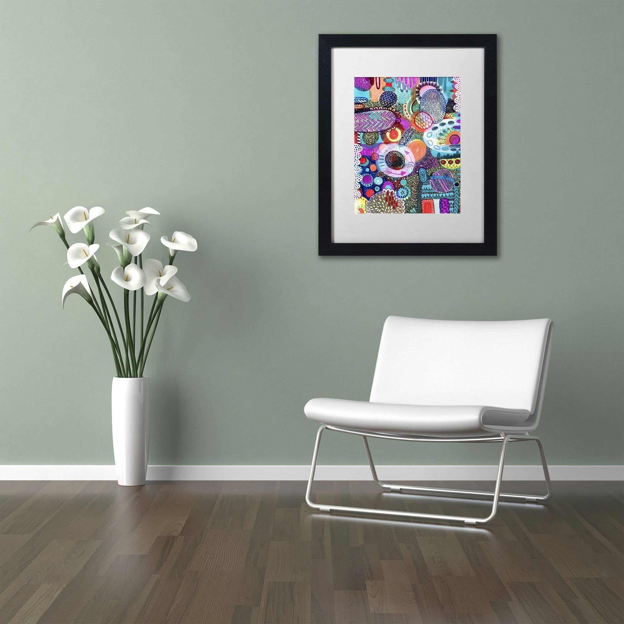 Trademark Fine Art "Creation" Canvas Art by Hello Angel, White Matte, Black Frame