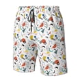 thumbnail image 4 of Fuzoiu Geometric Retro Print Men's Beach Shorts,Men's Swim Trunks,Quick Dry Board Shorts with Pockets,Men's Bathing Suits for Surfing, Running, and Casual Wear-Medium, 4 of 6