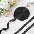 thumbnail image 4 of 1roll 5M PU Leather Cord Flat Black 12mm about 5.47 Yards(5m)/Roll, 4 of 9