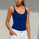 thumbnail image 2 of TaTaai Women's Casual Ribbed Tank Top V-Neck Sleeveless Solid Color Knit Vest Soft Stretchy Lightweight Spring Summer Daily Beach Wear Gift, 2 of 6