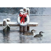 LPG Greetings Loons of Winter Christmas Card