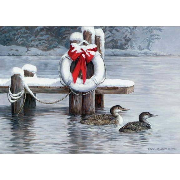 LPG Greetings Loons of Winter Christmas Card (1 card/1 envelope)