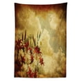 thumbnail image 3 of Ambesonne Vintage Tablecloth Rectangular Table Cover, Retro Flower Chamomile, 52"x70", Tan Orange, 3 of 4