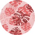 thumbnail image 1 of Ahgly Company Indoor Round Patterned Deep Rose Pink Area Rugs, 6' Round, 1 of 6