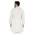 thumbnail image 5 of Atasi Casual Solid Long Sleeve Cotton Kurta For Indian Mens Mandarin Collar Irregular Hem Ethnic Shirt, 5 of 7