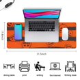 thumbnail image 5 of Long Mouse Pads for Desk,Halloween Striped Pumpkin Pattern Desk Mats on Top Of Desks, Desk Mouse Pad Extra Large with 3mm Non-Slip Base and Stitched Edge for Gaming,Office,Work,Home 31.5x11.8in, 5 of 5