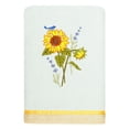 thumbnail image 2 of Linum Home Textiles 100% Turkish Cotton Girasol 4PC Embellished Towel Set, White, 2 of 5