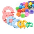 thumbnail image 2 of 8 Pcs Pompom Maker 4 Sizes Pom Pom Maker Craft Fluff Ball Weaver Kit Pom Pom Maker Pom Pom Template Fluff Ball Diy Needle Craft Tool Kit For Kids Adults, 2 of 9