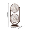 thumbnail image 4 of Sentmoon Portable Fan for Travel Travel Fans Portable Double Head Two-way Desktop Portable Fan with Three Adjustable Wind Speeds High Wind Power Fan for Home Office Camping and Bedroom Use, 4 of 7